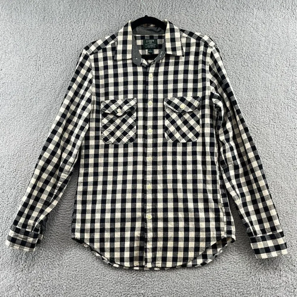 J Crew Heavyweight Plaid Flannel Workshirt 20638  Men's Sz Small